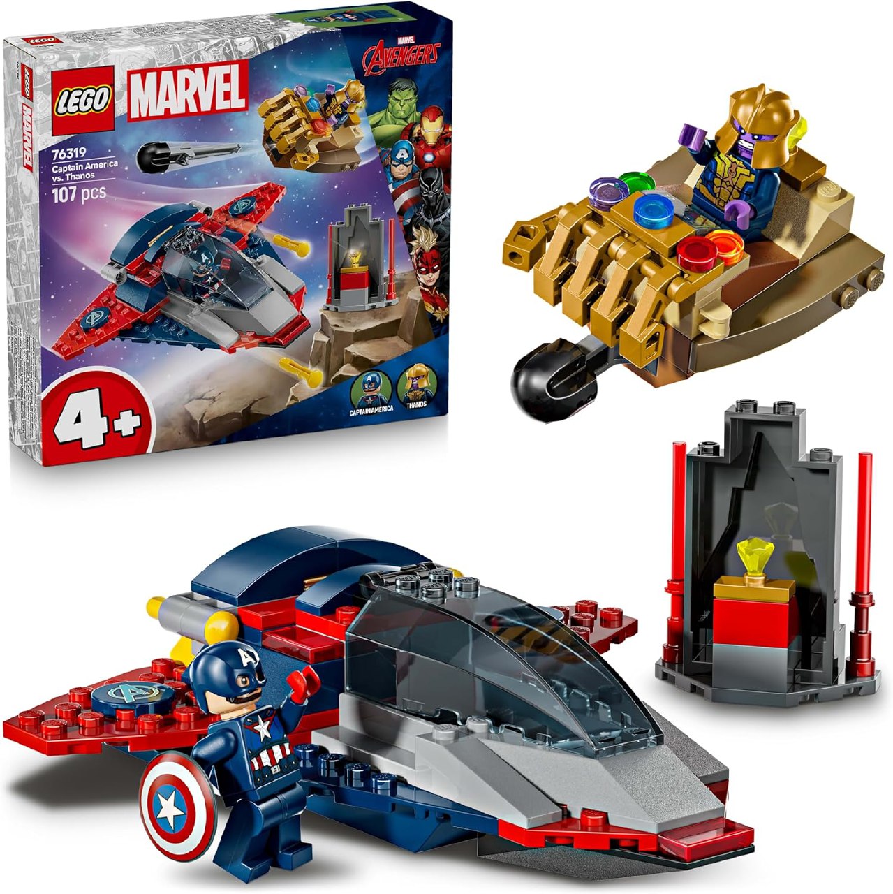 Lego Marvel Capitán América Vs. Thanos
