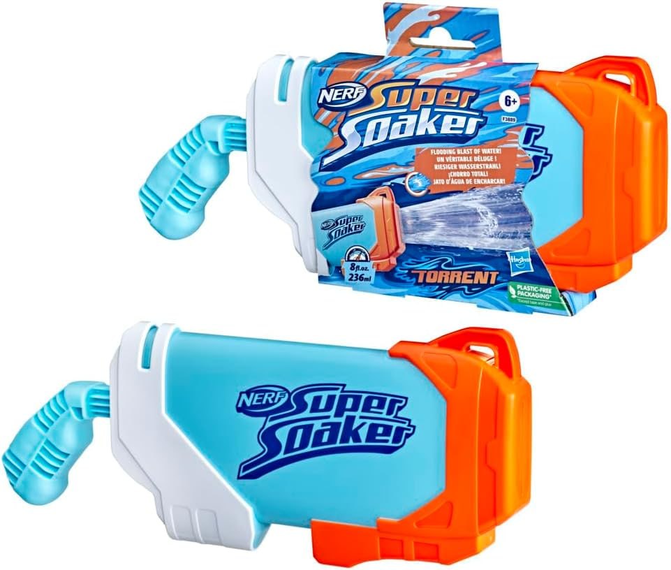 Nerf Super Soaker Torrent Lanzador de Agua (Multicolor)