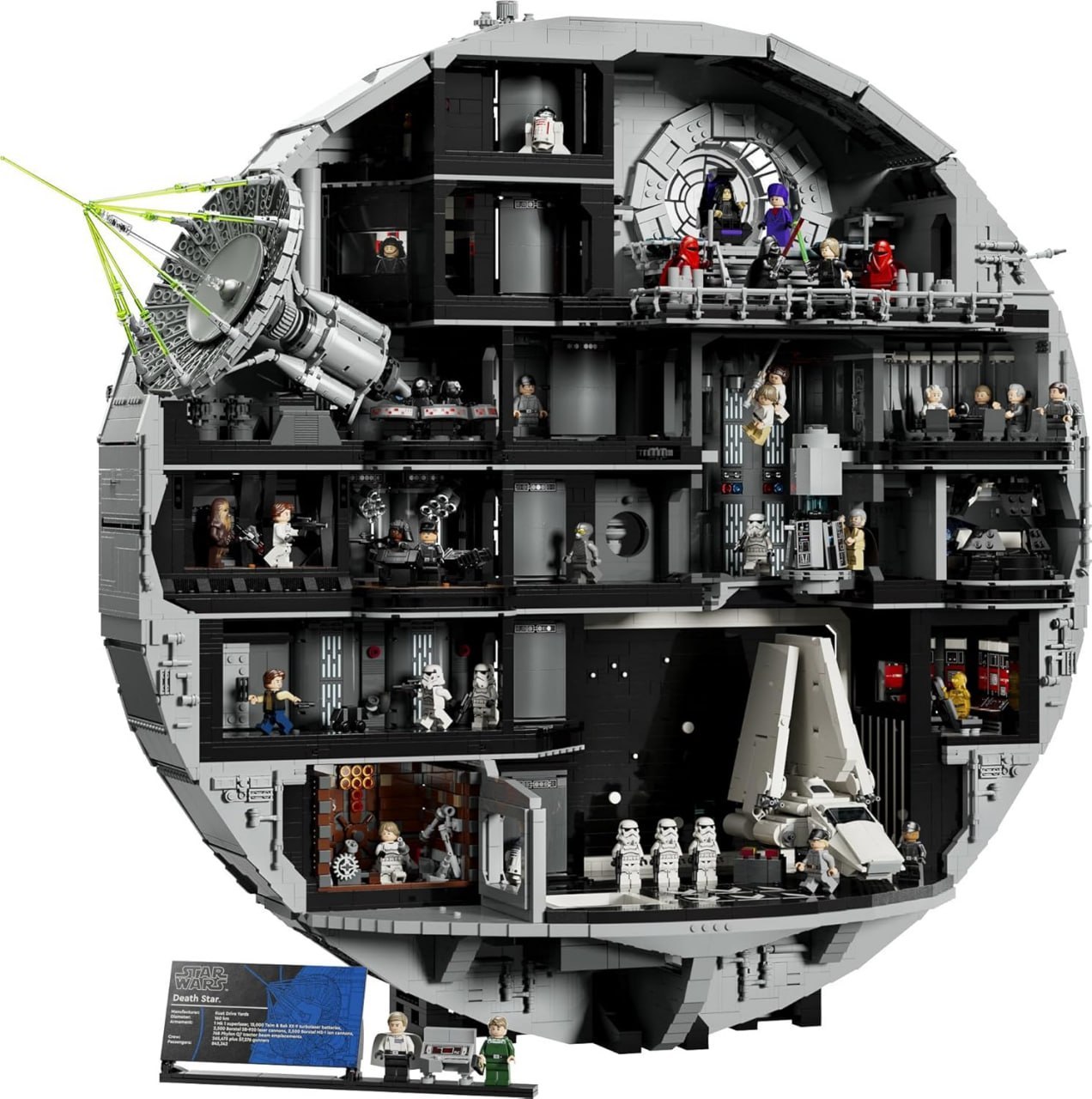 LEGO Star Wars: Estrella de la Muerte (9023 piezas, 36 figuras, 79 x 70 cm)