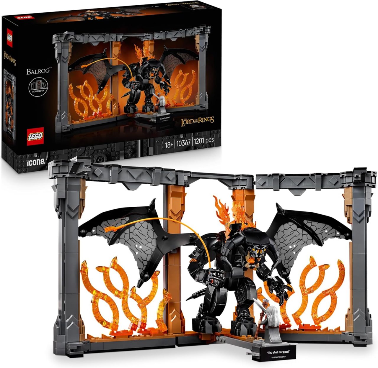 LEGO Icons 10367 – El Balrog™ de El Señor de los Anillos [1021 piezas]