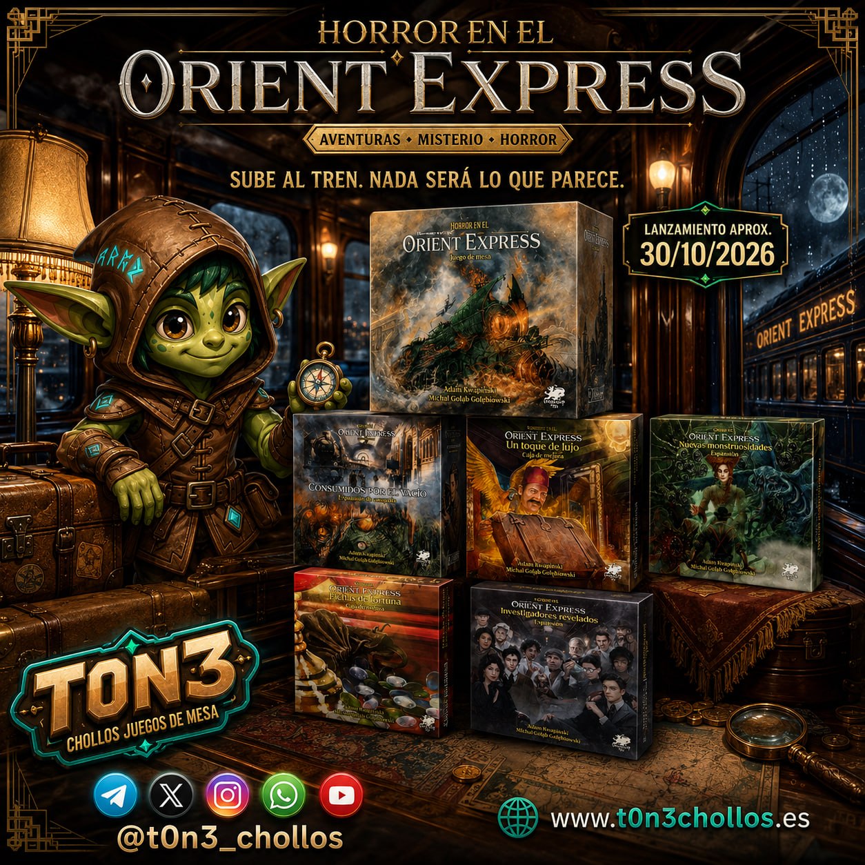 Horror en el Orient Express: El juego de mesa