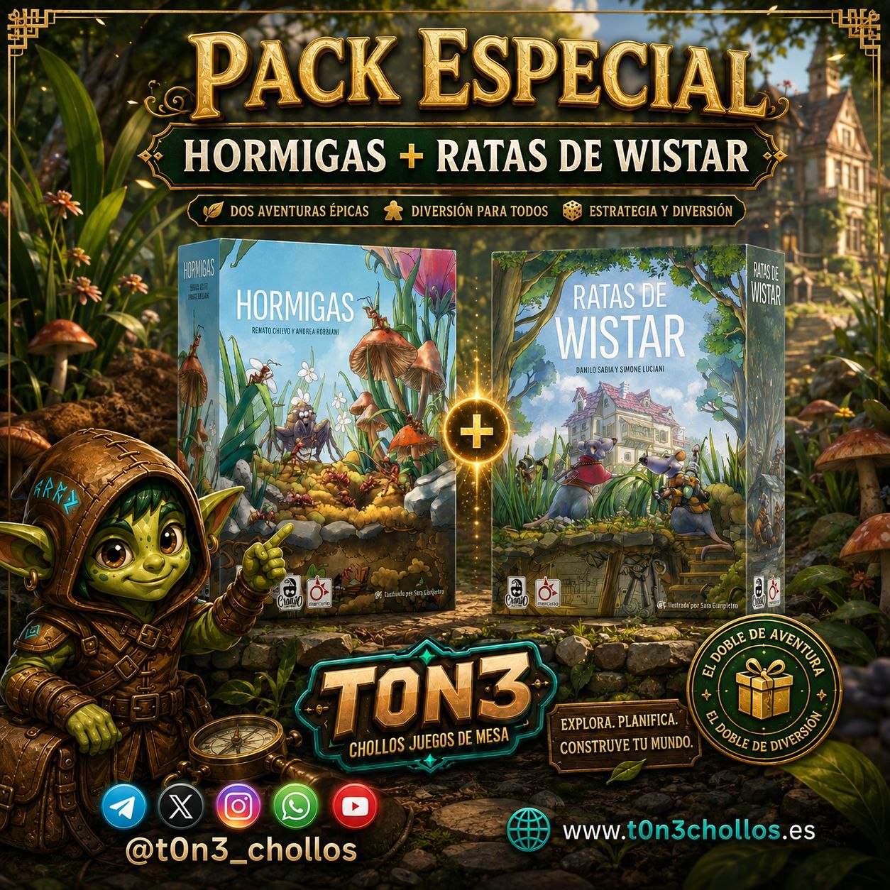 Pack Especial Hormigas + Ratas
