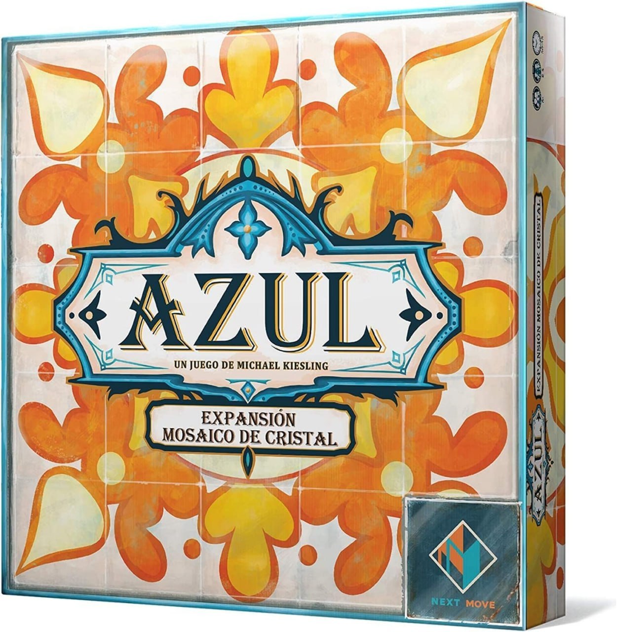 Azul Mosaico de Cristal