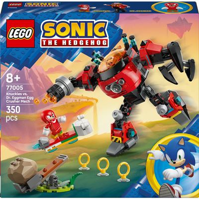 Lego Sonic The Hedgehog Knuckles Vs. Meca Egg Crusher del Dr. Eggman
