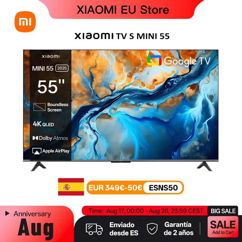 XIAOMI S MINI 55 144Hz QD-Mini LED Dolby Vision ® QI, Dolby Atmos