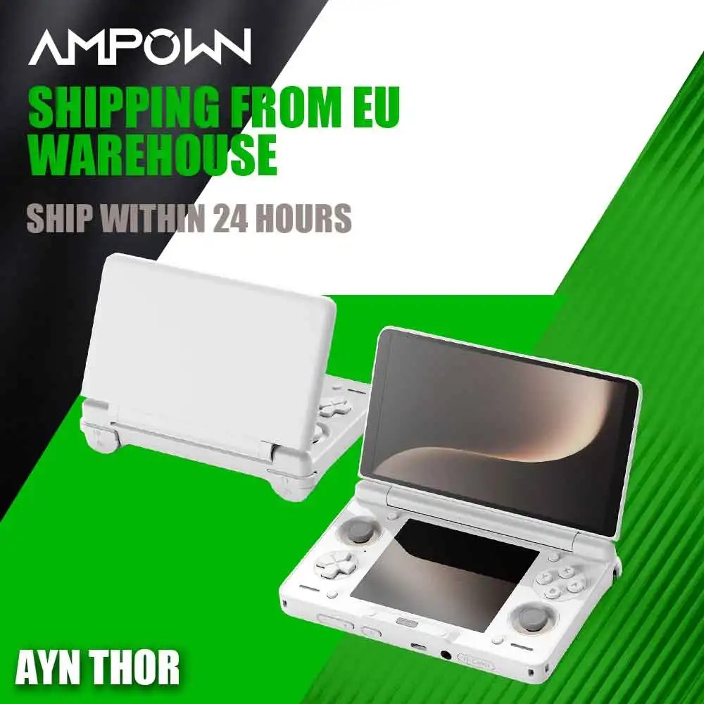 Consola de Juegos Portátil AYN THOR Clamshell de 6 Pulgadas, 120Hz AMOLED, Snapdragon 8