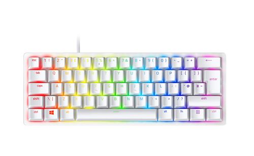 Teclado Gaming Razer Huntsman Mini Mercury Morado
