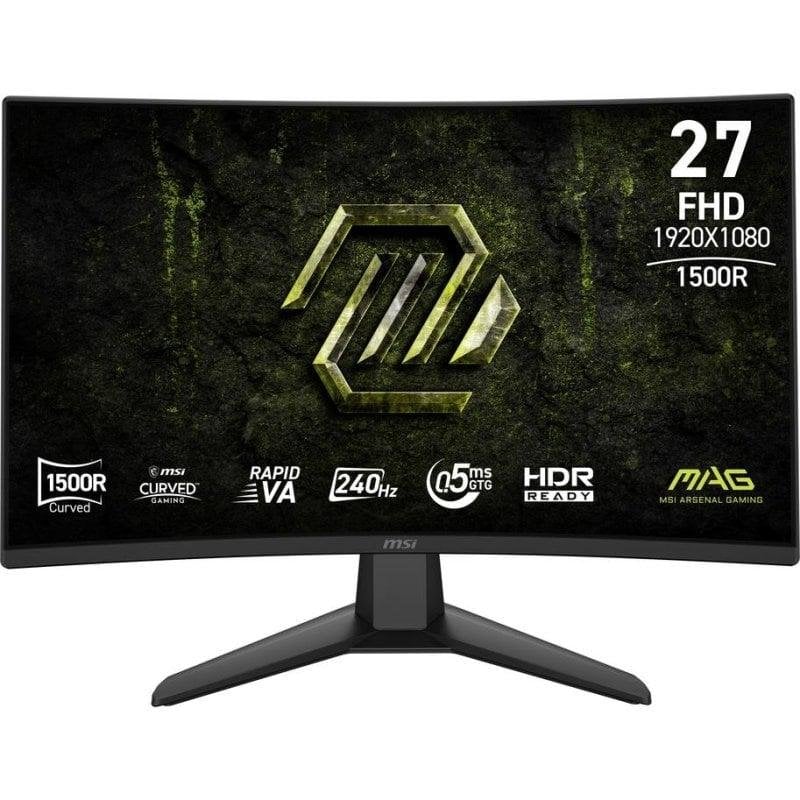 Monitor Msi Mag 274cf X24 27" Fullhd 240hz Rapid Va Curvo 0,5ms Freesync Premium Hdr