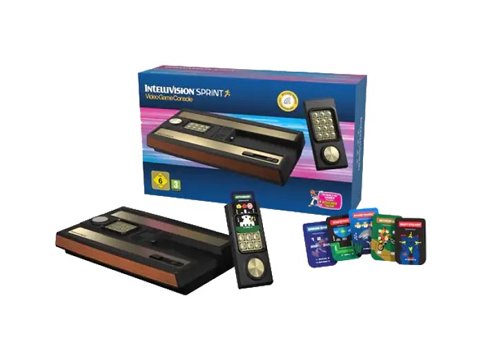 Consola Retro Intellivision Sprint 2 Mandos 45 Juegos Integrados Hdmi Negro