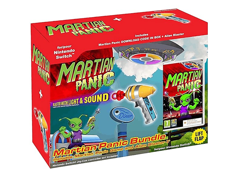 Martian Panic para Nintendo Switch con Pistola Blaster