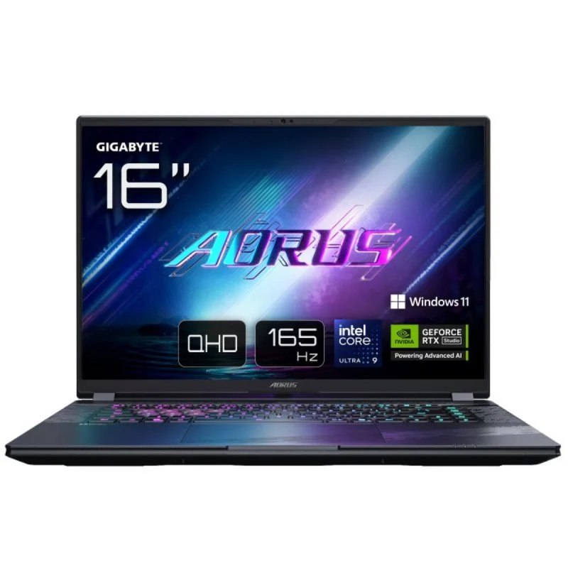 Portátil Gigabyte Aorus Elite 16 Bwh 16" Intel Ultra 9 275hx 32GB 1TB Ssd Rtx 8GB Gris Qhd 165hz Win 11 Home Dolby Atmos