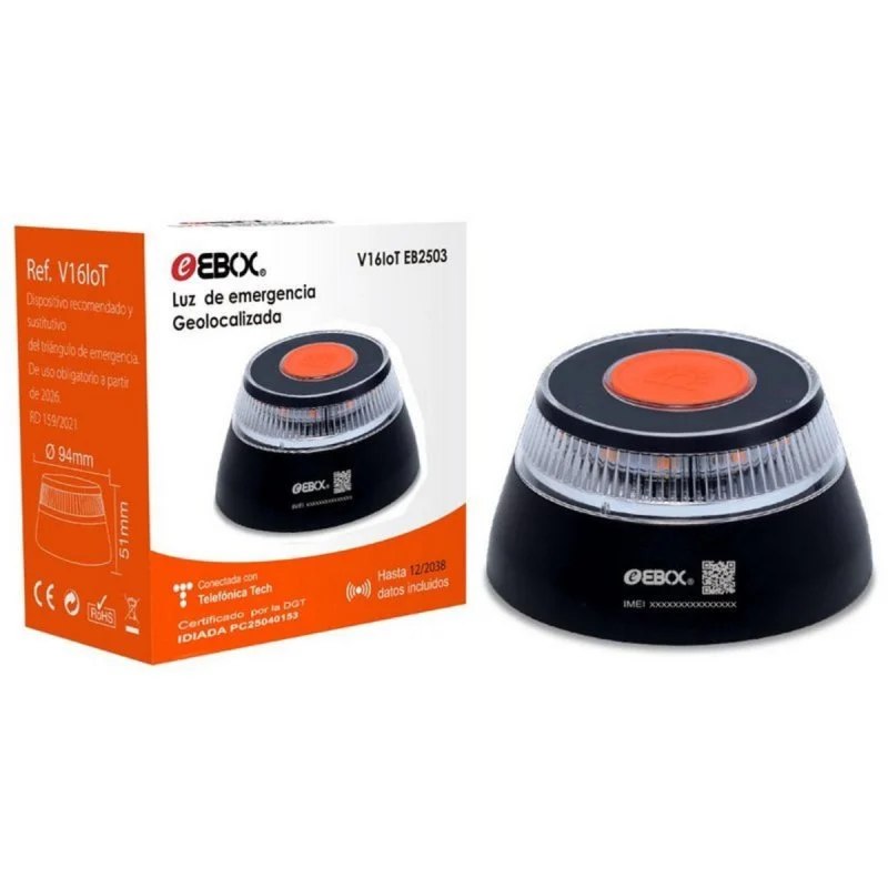 Baliza V16 Ebox Eb2503 Homologada Dgt Geolocalizada