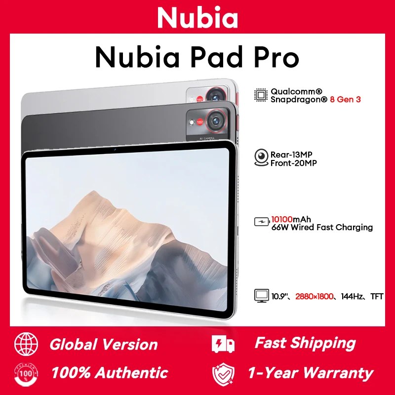 Nubia Pad Pro · Global · 8GB · 256GB