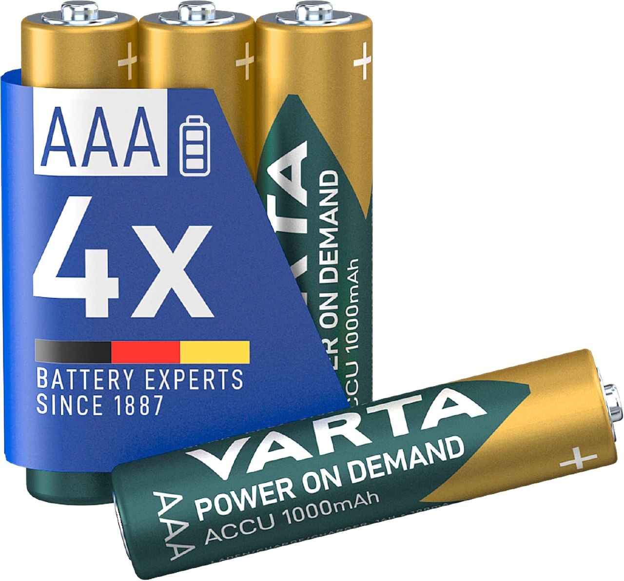 Varta Pilas Aaa, Recargables - Paquete de 4