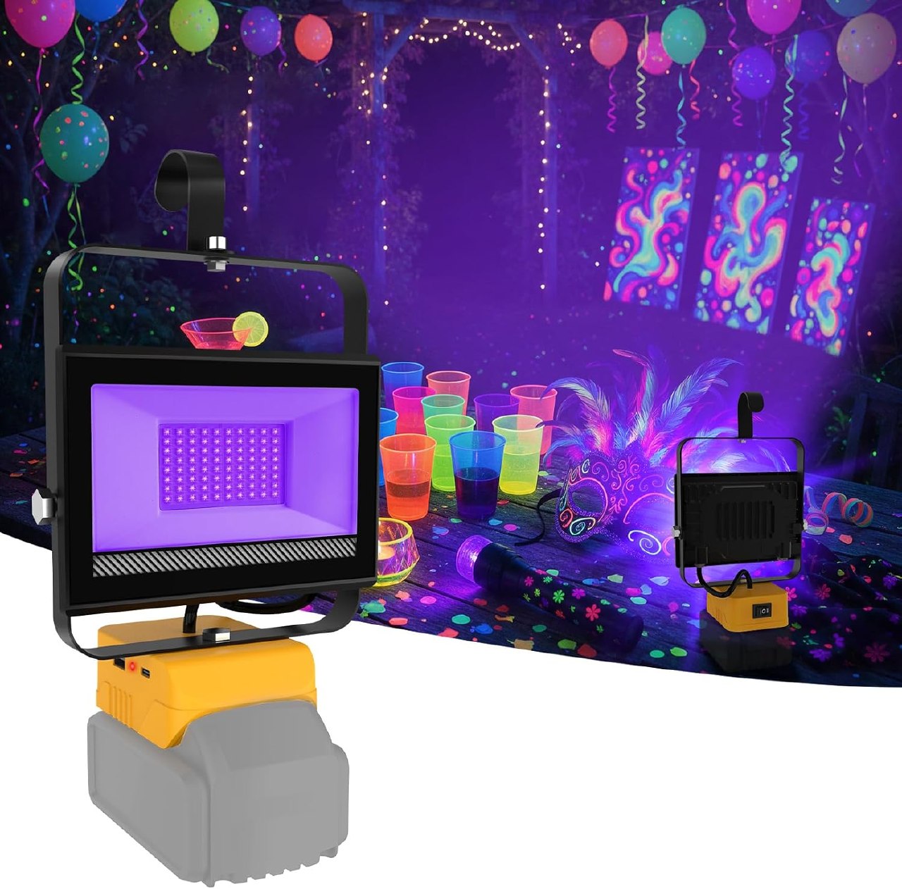 Foco LED Ultravioleta 395nm 18v