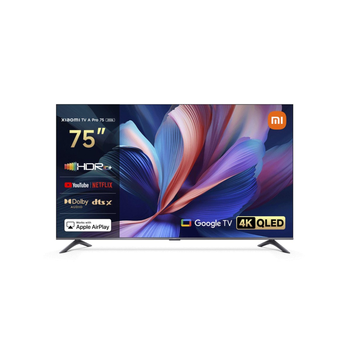 Smart Tv Qled 75'' (190,5 Cm) Xiaomi L75mb - Apeu con Ia, 4K Uhd, 60 Hz, Dolby Audio, Dts - X, Dts Virtual: X Support