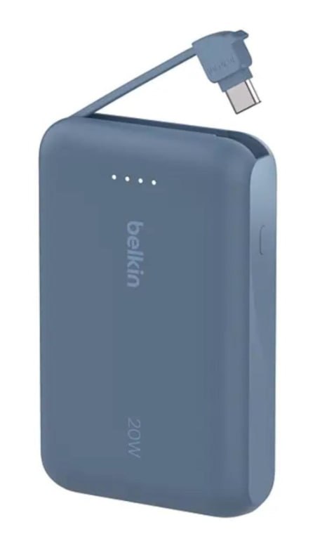 Bateria Externa Belkin Pd20w 10k, Usb - C, Azul